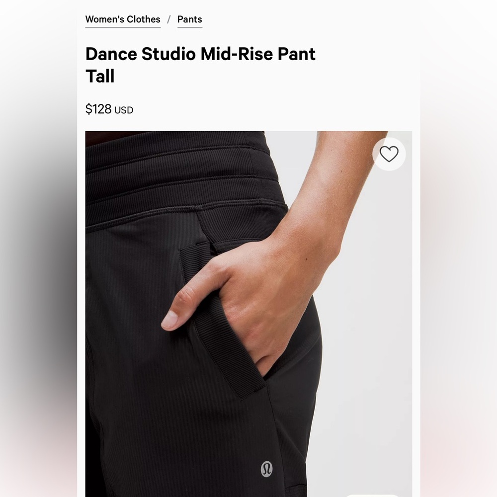 Lululemon Dance Studio Pants - Picture 2 of 9